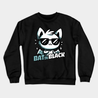 Bat in Black Night Life Crewneck Sweatshirt